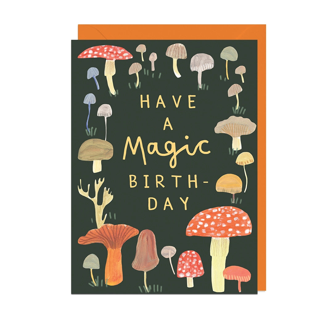 Have a Magic Birthday Mushroom Card