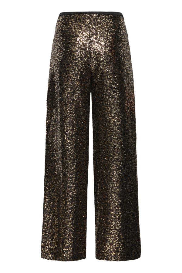 PAMMA Sequin Bronze Wide Leg Trousers