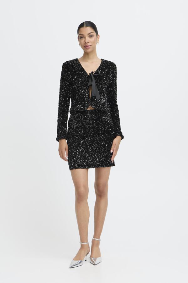 PAILLET Sequin Bow Jacket - 2 Colours Available