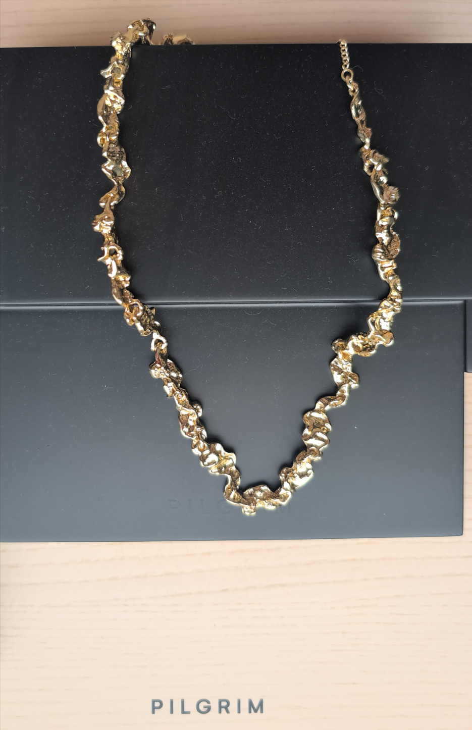 Molten Gold Statement Pilgrim Necklace
