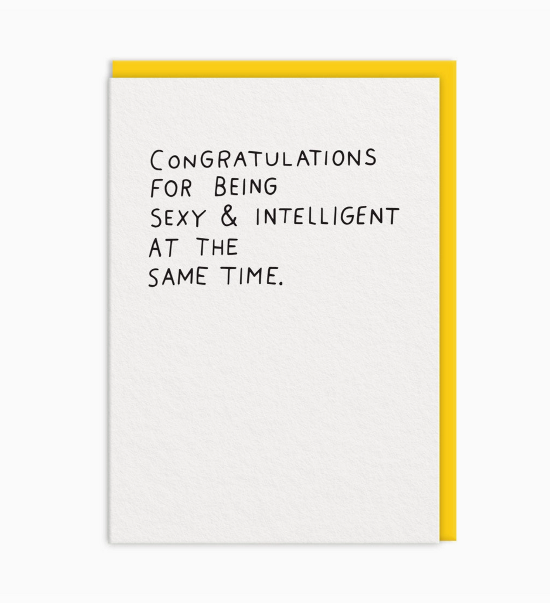 Sexy and Intillegent Greeting Card - 11164