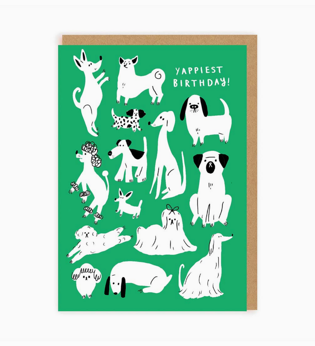 Yappiest Birthday Dogs Greeting Card