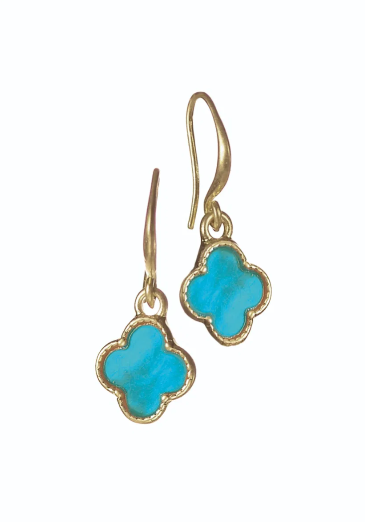 Byzantine Cross Earrings in Turquoise - SC358
