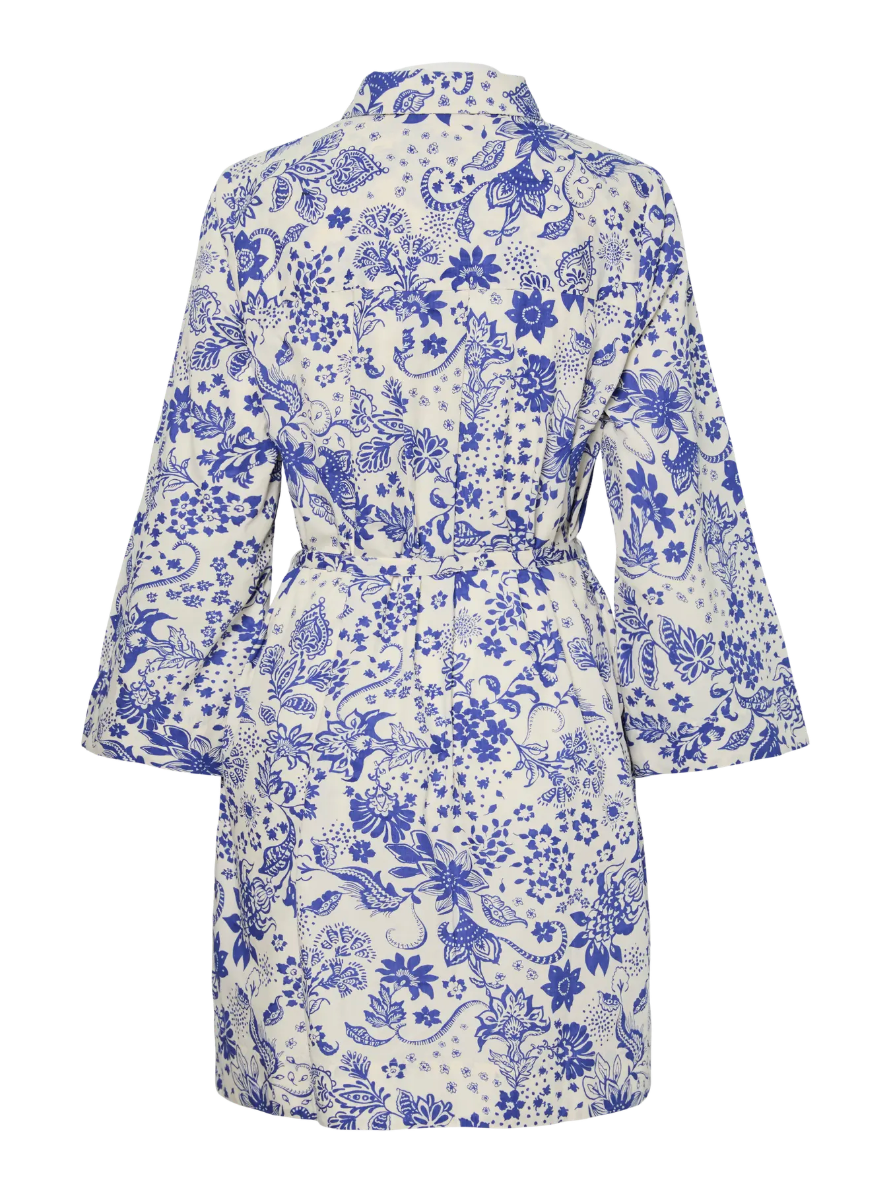 PLAYA Blue and White Shirt Dress