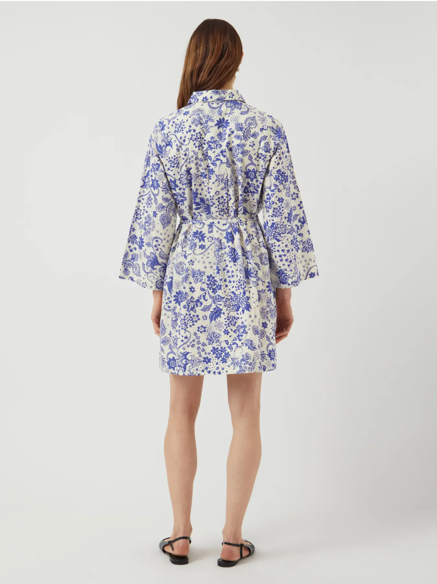 PLAYA Blue and White Shirt Dress