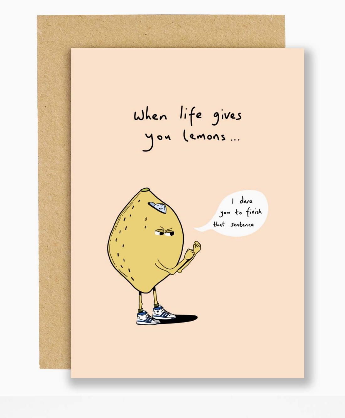 Eat the Moon When Life Gives You Lemons Greeting Card