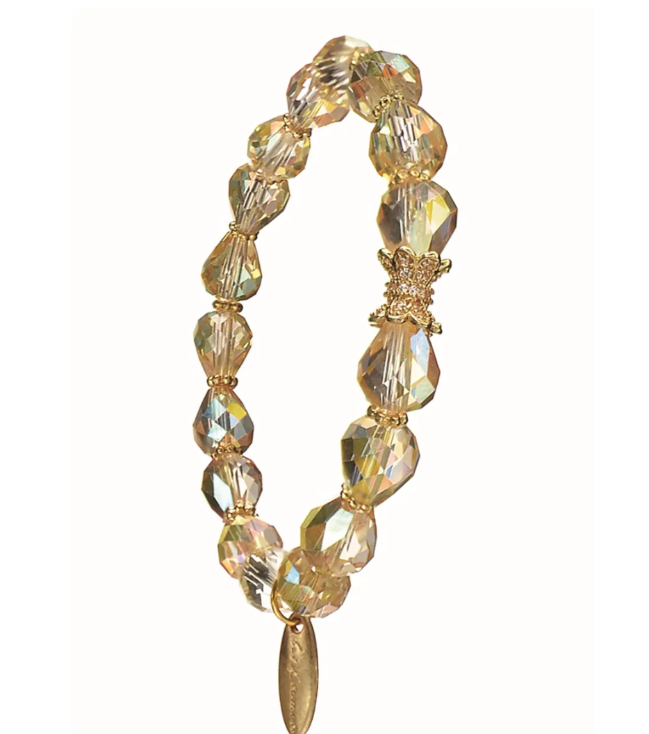 Shine On Facetted Peardrop Shimmer Bracelet - PA570