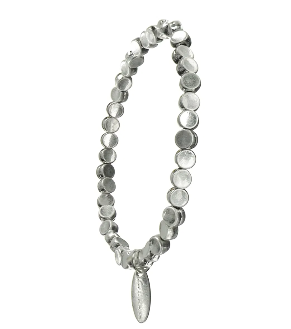 Many Moons Silver Stretch Bracelet - SC390