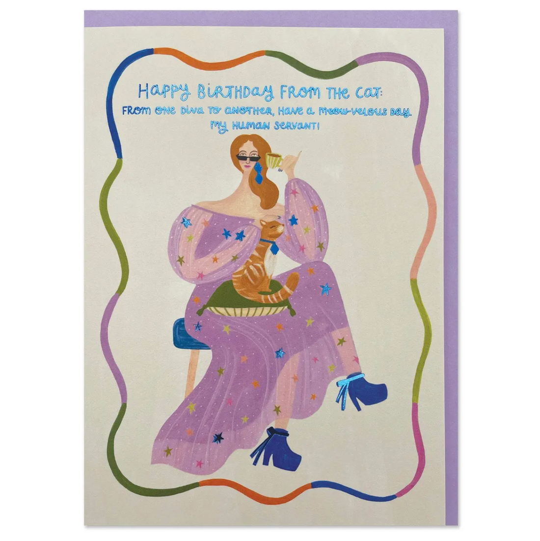 Happy Birthday From the Cat Birthday Card