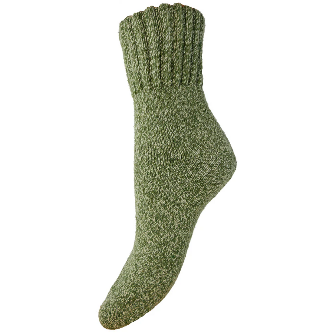 Thick Wool Blend Socks in Forest Green - WS589