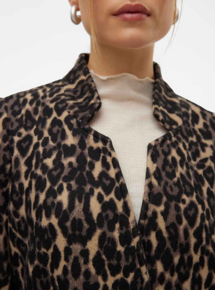 KATRINE Soft Brushed Leopard Jacket