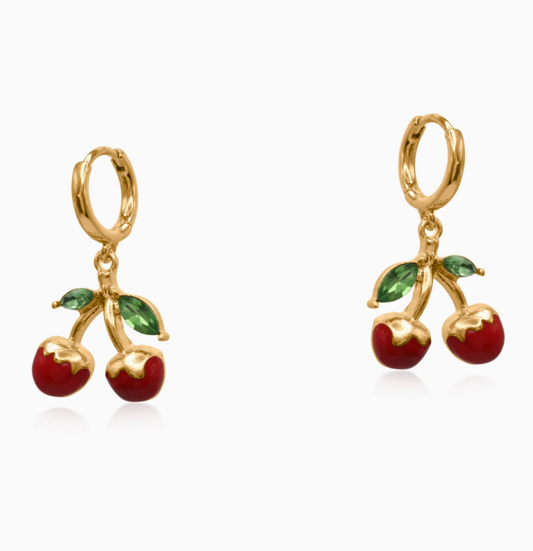 KIRSCH Cherry Hoop Earrings
