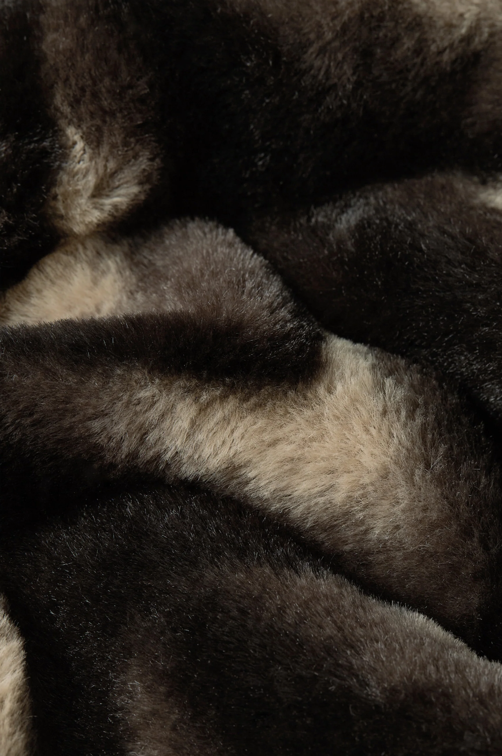 JUDY Deco Faux Fur Hooded Coat