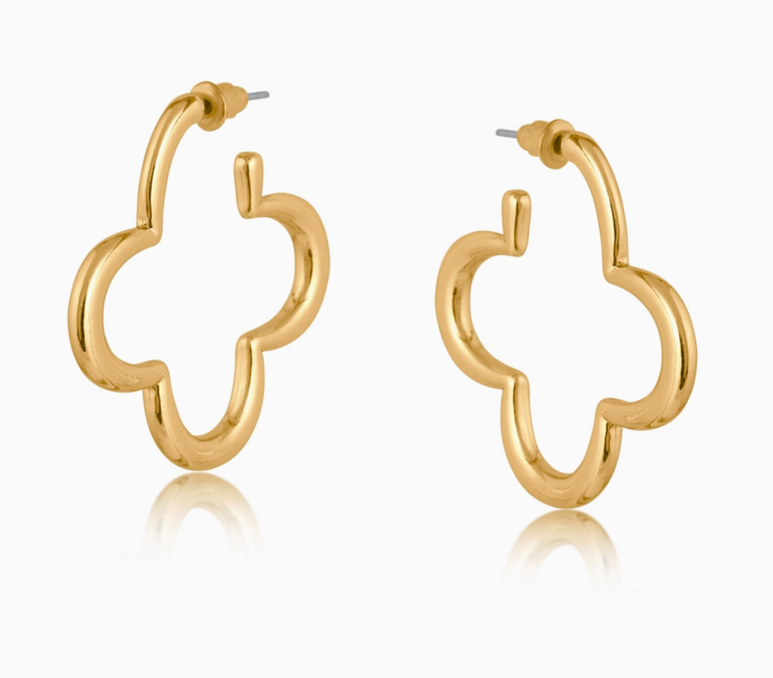 CARMEN Clove Hoop Earrings in Gold