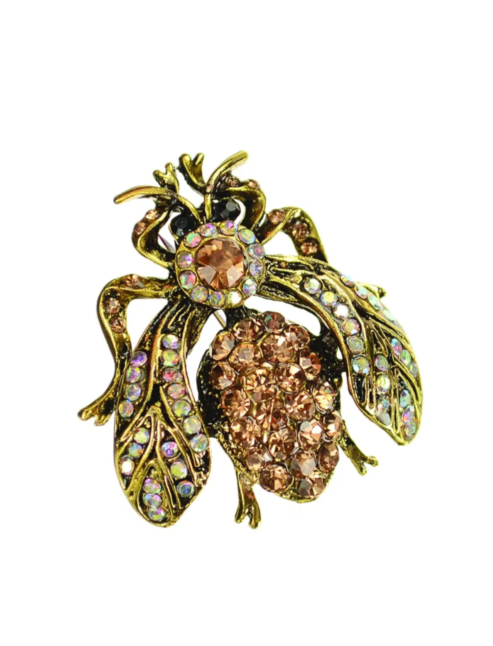 Queen Bee Crystal Brooch - KK444