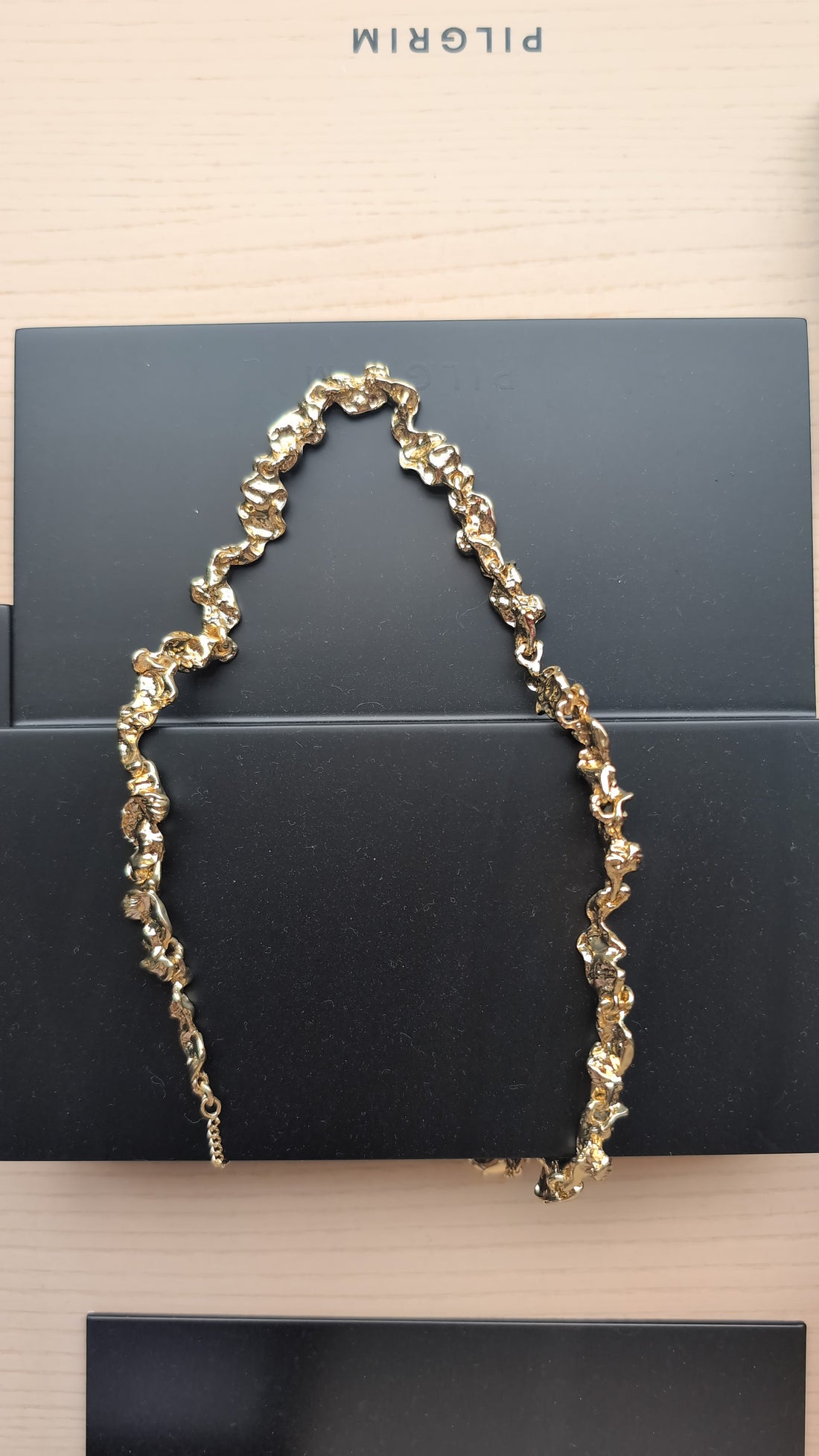 Molten Gold Statement Pilgrim Necklace