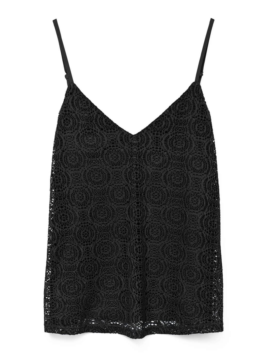 MAYA Lace Vest Cami Top in Black