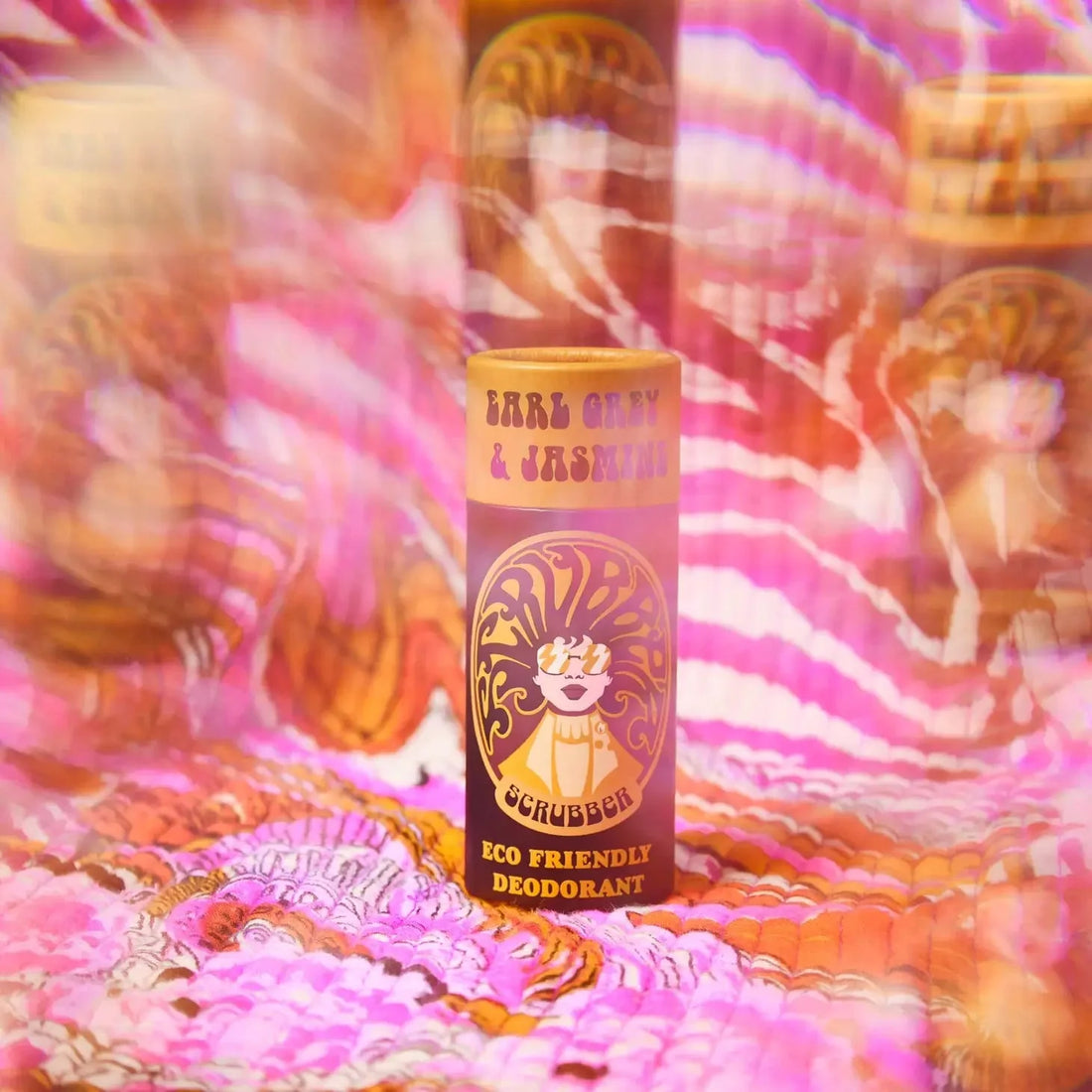 Eco Friendly Retro Deodorant Stick - Earl Grey & Jasmine Gifts Scrubber