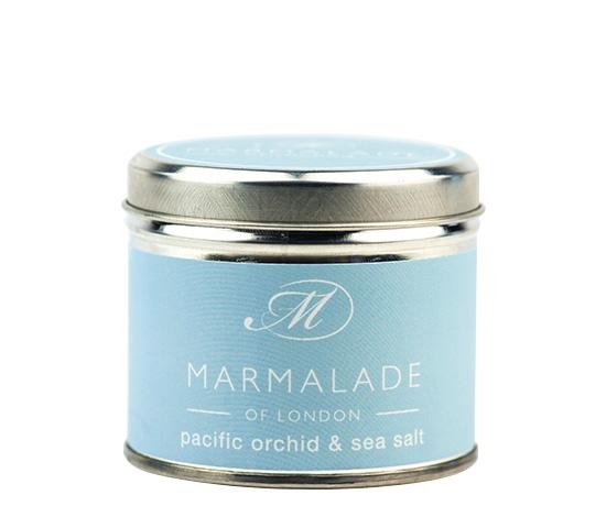 Marmalade of London Medium Tin Candle Pacific Orchid & Sea Salt Candles Marmalade of London