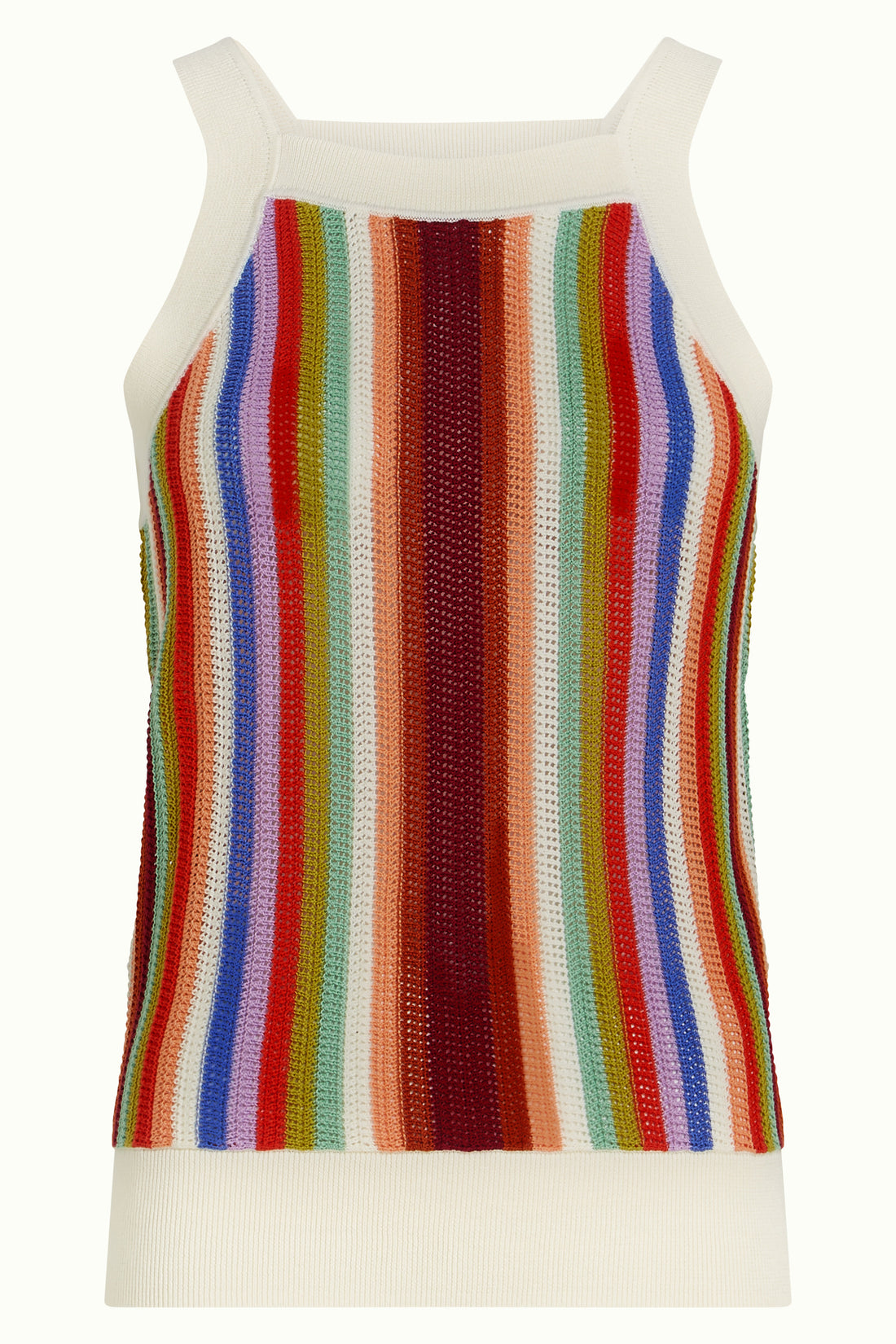 SOFIE Rainbow Organic Cotton Halter Neck Knit top