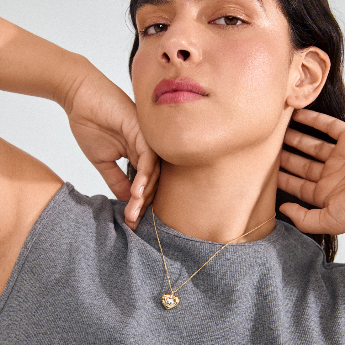 NOVA Mixed Metal Heart Necklace
