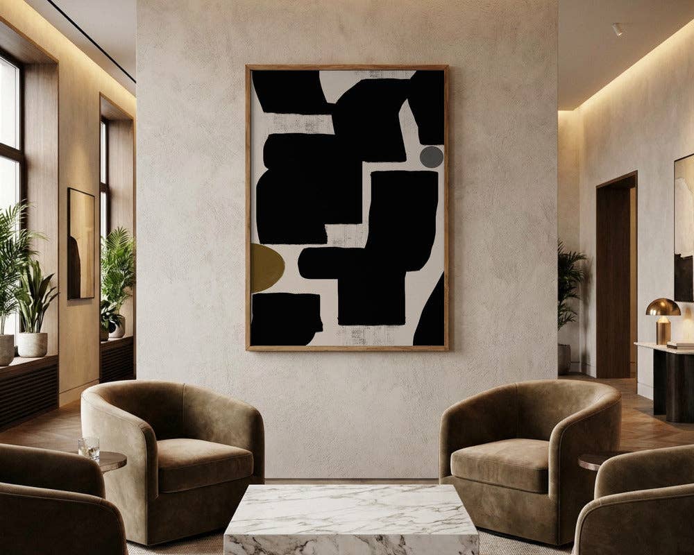Shapes in Harmony Art Print - Abstract Decor