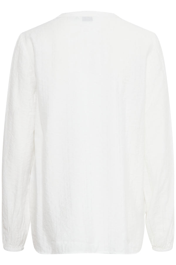 ILABA Long Sleeve Boho Blouse in Off White