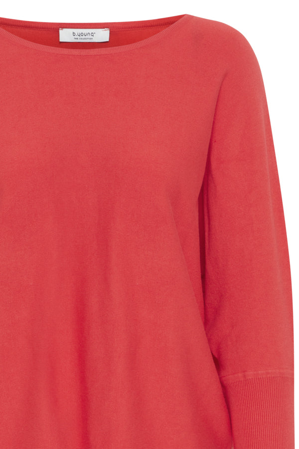 MORLA Fine Batwing Knit in Red