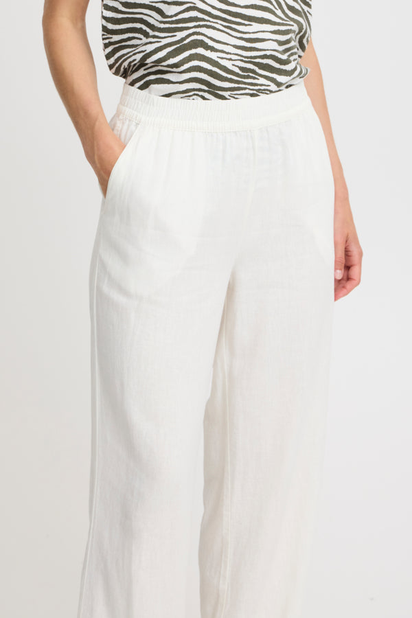 FALAKKA Linen Trousers in Off White