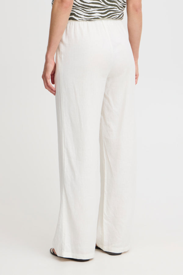 FALAKKA Linen Trousers in Off White