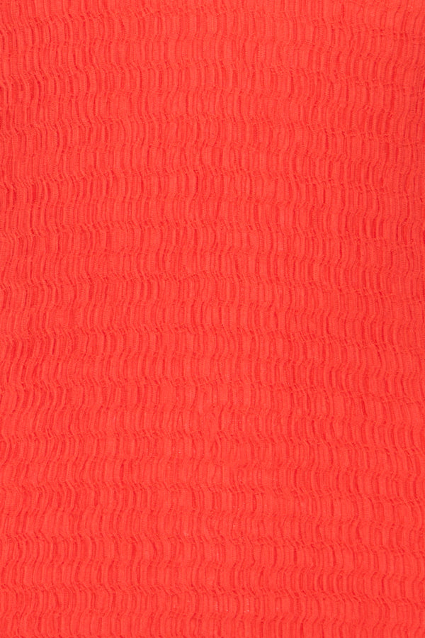 ROLA Textured Tee in Scarlet Flame Red