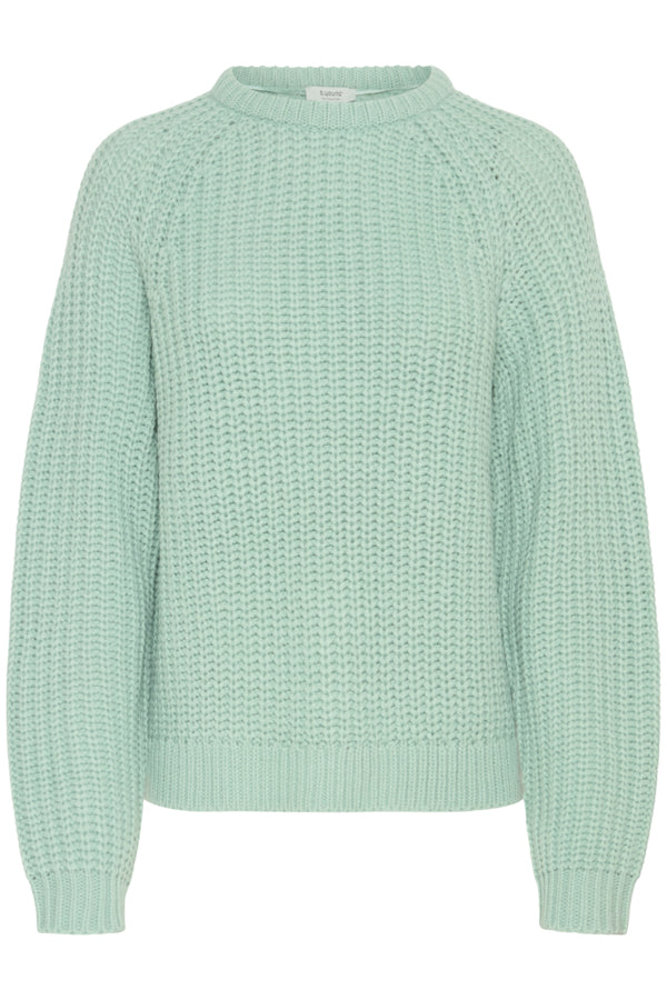 OTINKA Soft Waffle Knit Jumper in Blue Surf Green