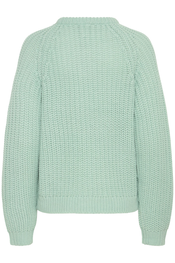 OTINKA Soft Waffle Knit Jumper in Blue Surf Green