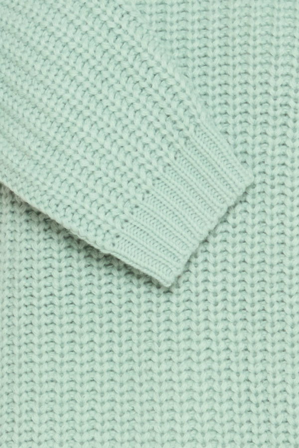 OTINKA Soft Waffle Knit Jumper in Blue Surf Green