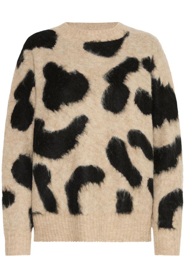 MINYAX Leopard Animal Print Cosy Jumper