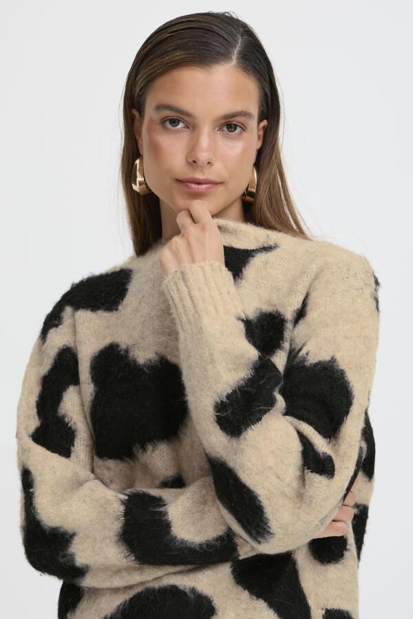 MINYAX Leopard Animal Print Cosy Jumper