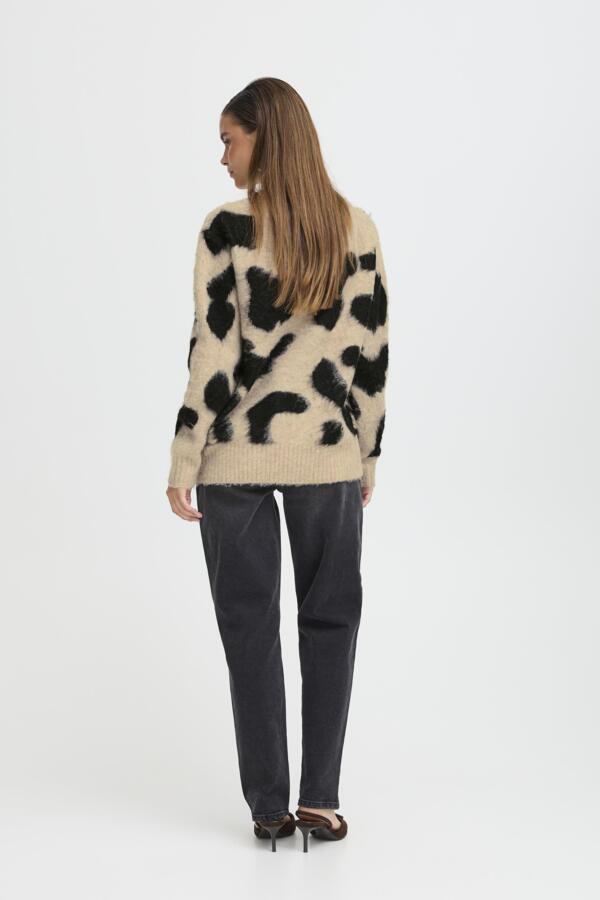 MINYAX Leopard Animal Print Cosy Jumper