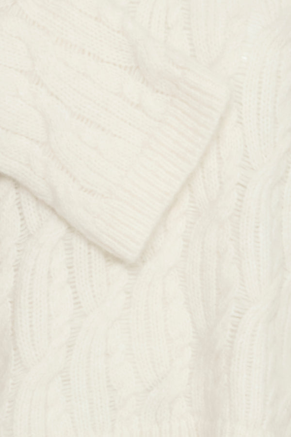 OMHU Cable Knit in Cream Melange
