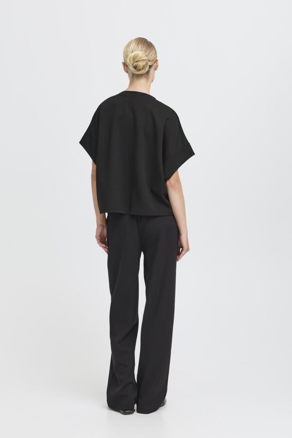 PUSTI Bana Super Soft Short Sleeve Sweatshirt in Black