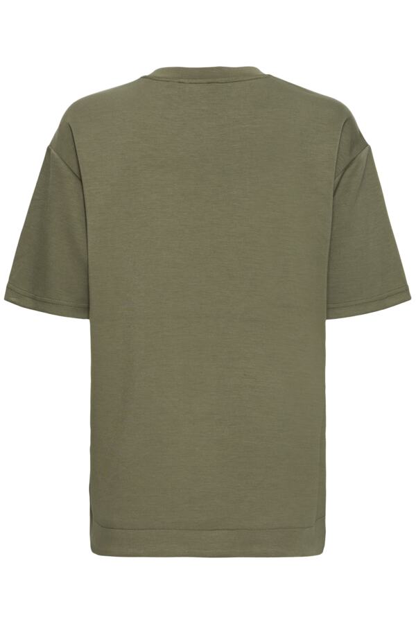 BANA 16 Super Soft Short Sleeve Sweatshirt in Kalamata Khaki Green