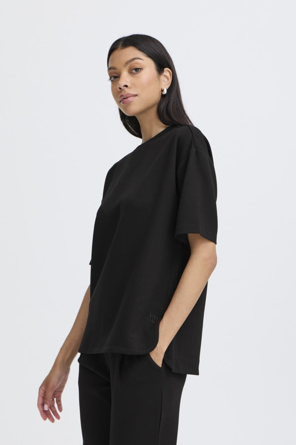 BANA 16 Super Soft Short Sleeve Sweatshirt in Black