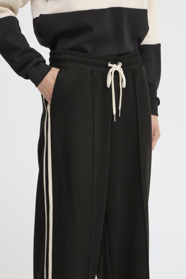 BANA 02 Side Stripe Super Soft Joggers in Black