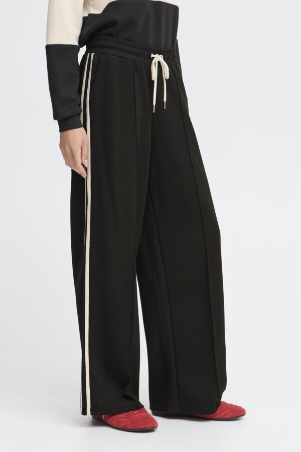 BANA 02 Side Stripe Super Soft Joggers in Black