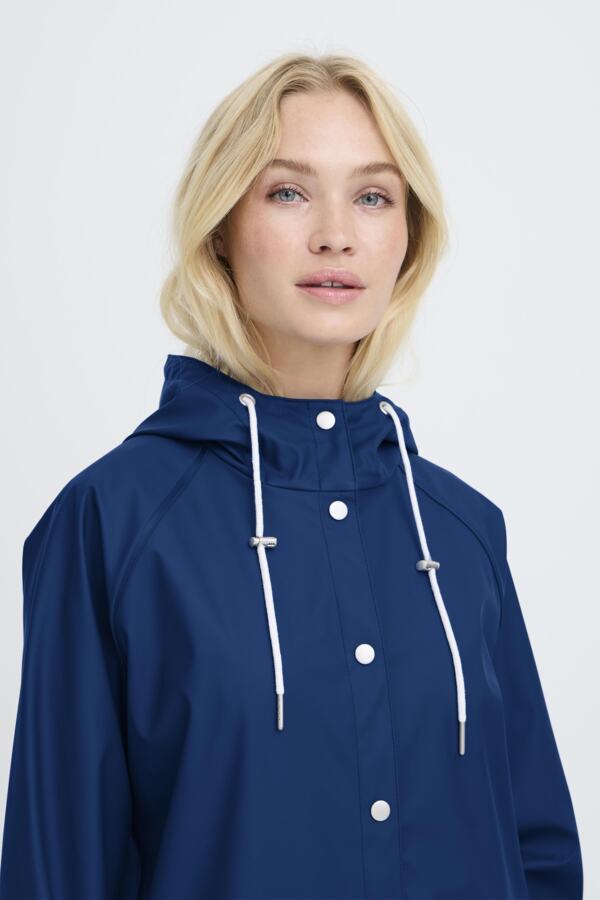 AVAN 9 Short Raincoat in Bright Blue