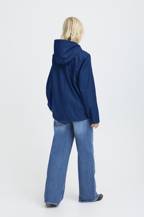 AVAN 9 Short Raincoat in Bright Blue