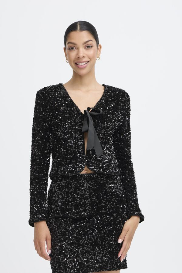 PAILLET Sequin Bow Jacket - 2 Colours Available