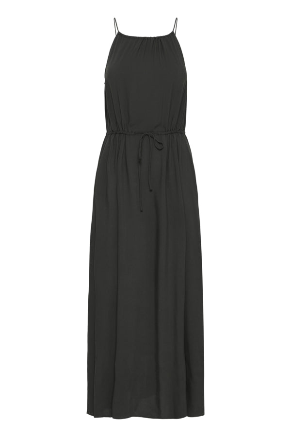 JOELLA Slip Midi Sun Dress in Classic Black