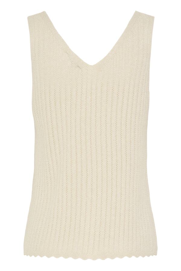 MOBBE Vest Top in Cream