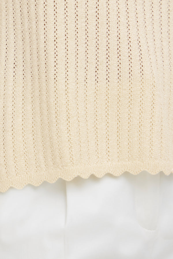 MOBBE Vest Top in Cream