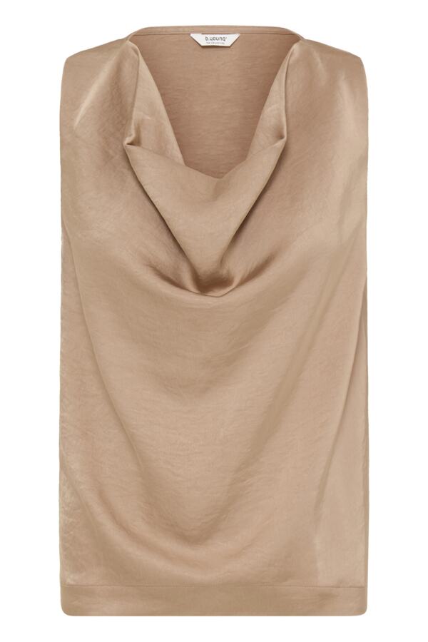 DACANNA Silky Tank Top in Stucco Warm Caramel